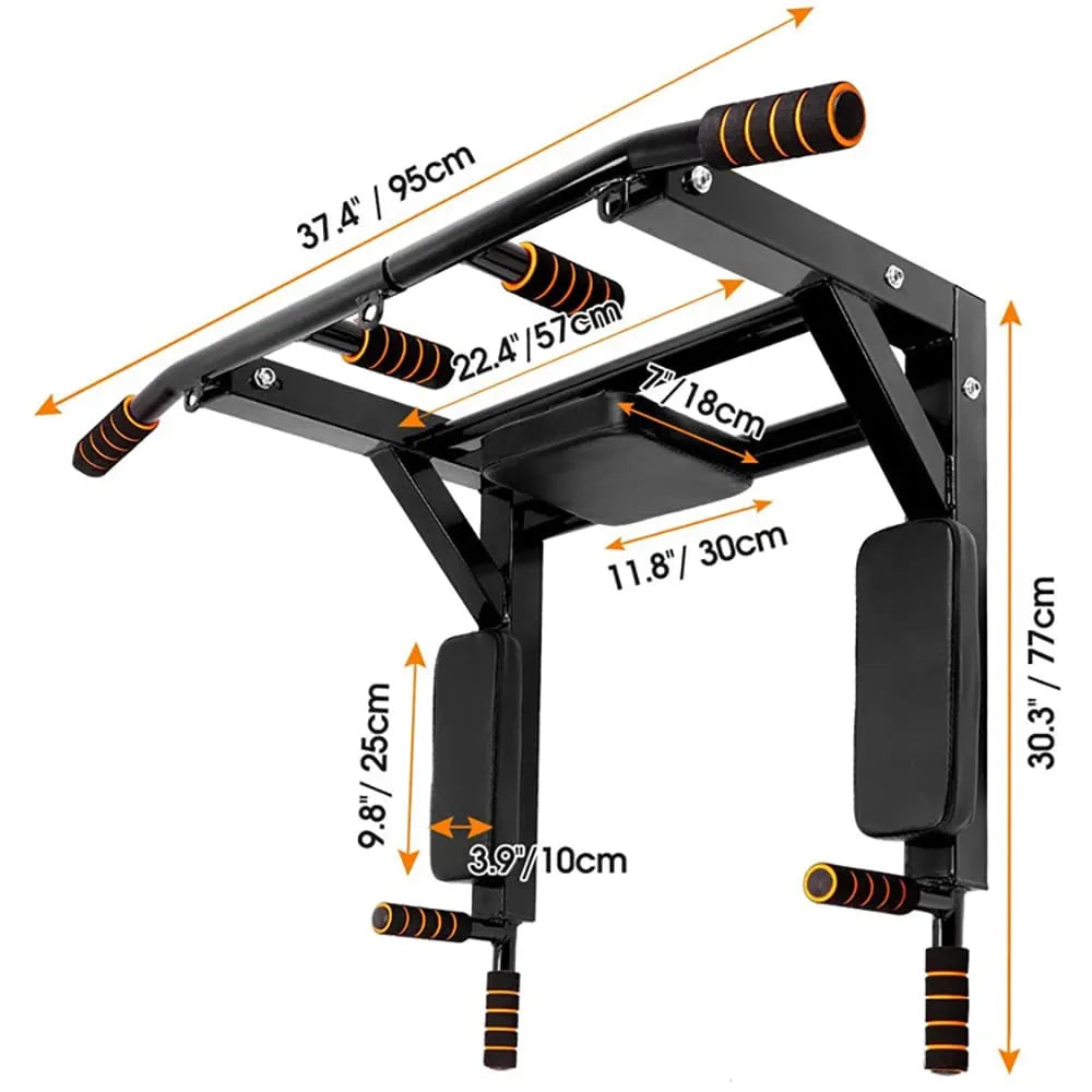 Mounted pull up and dips