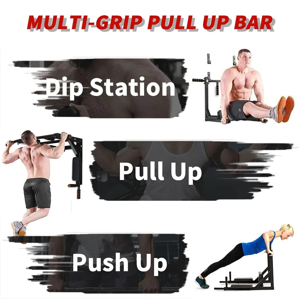 Mounted pull up and dips