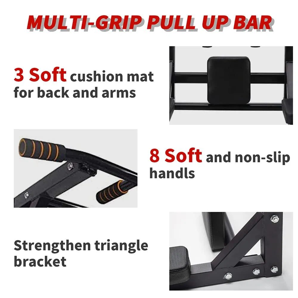 Mounted pull up and dips