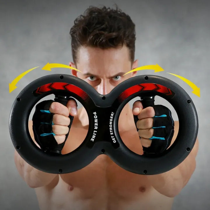 Hand & Forearm Trainer Gripper Exerciser 135° Degree Rotating Grips Spinning