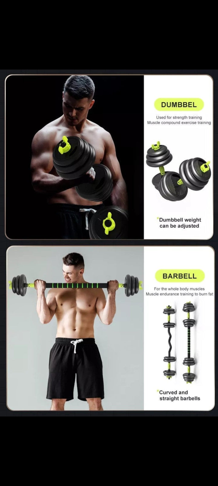 Adjusatble dumbbells 40kg