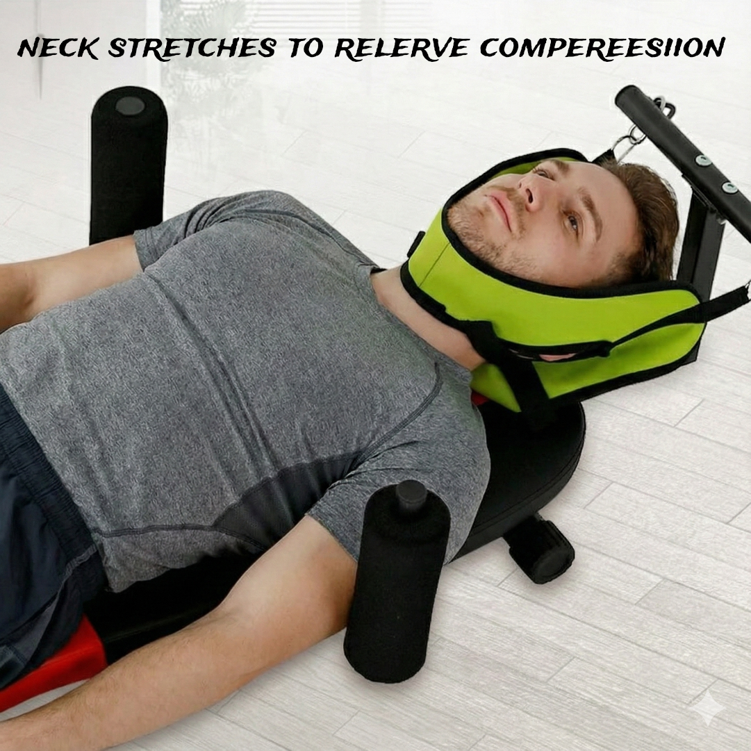 Back Stretch Bench with Cervical Traction