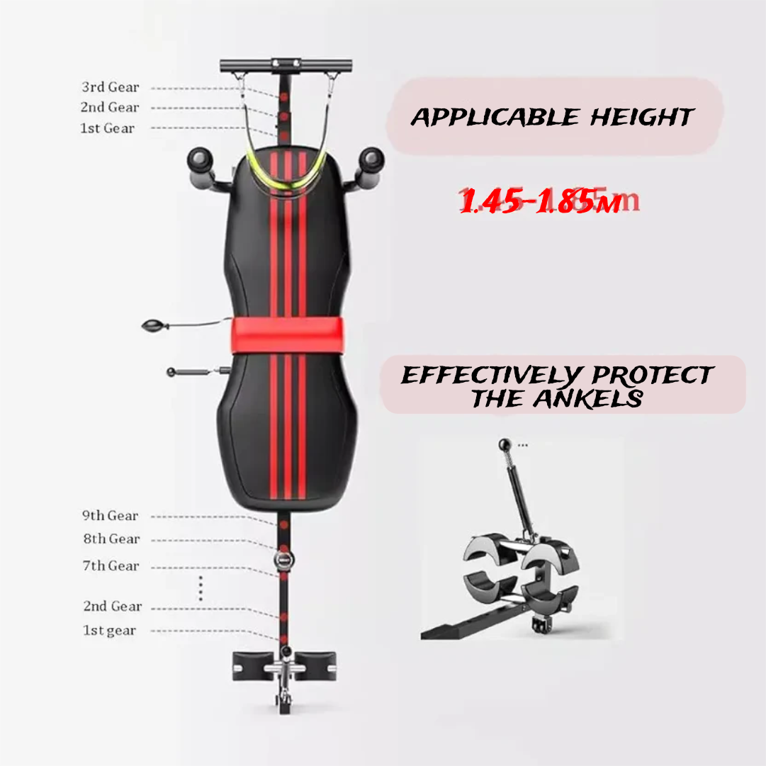 Back Stretch Bench with Cervical Traction