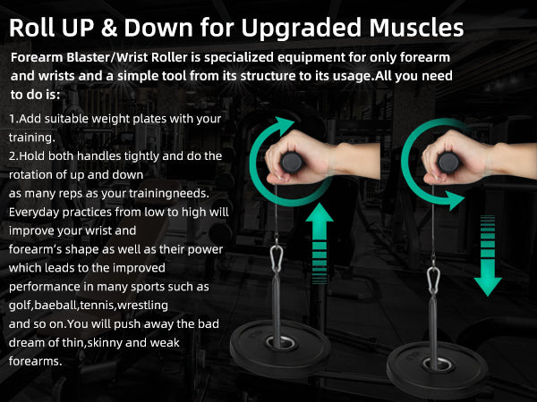 Forearm roller blaster