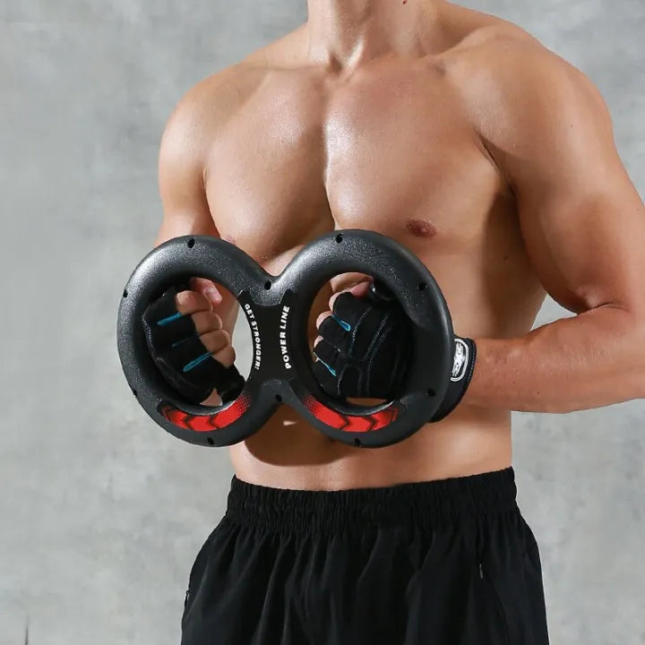 Hand & Forearm Trainer Gripper Exerciser 135° Degree Rotating Grips Spinning