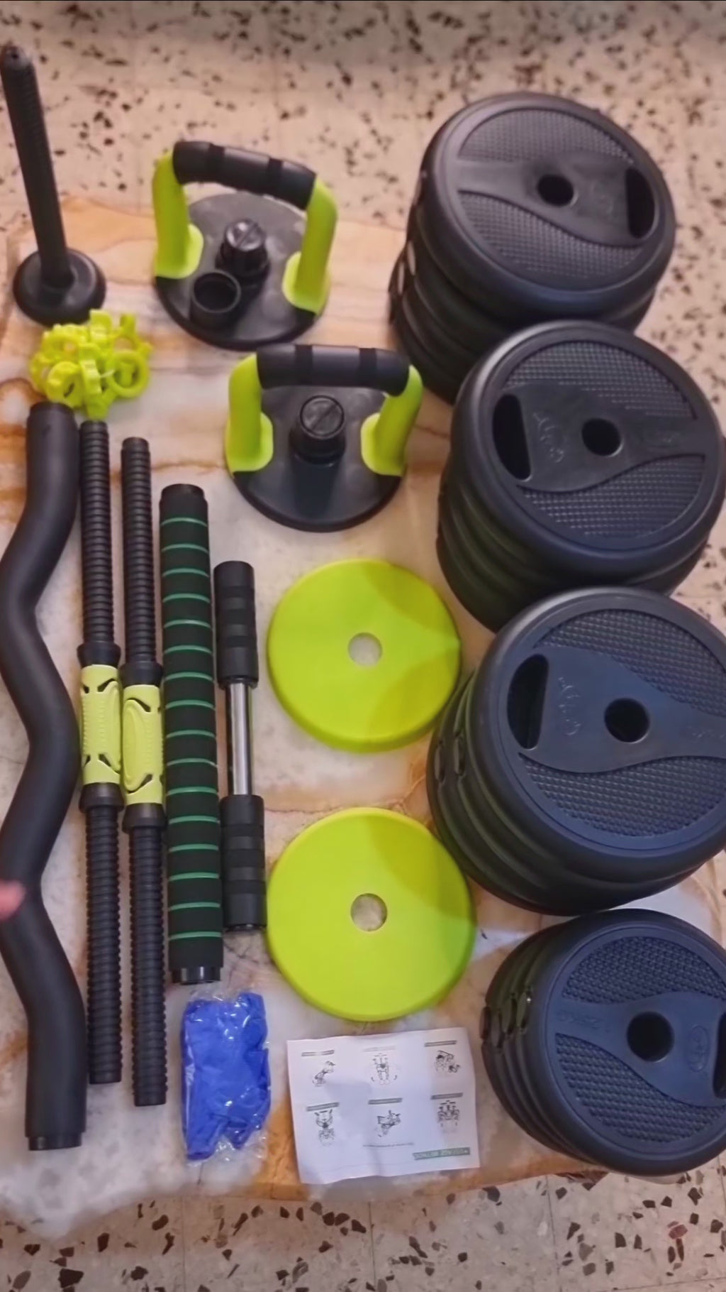 6 in 1 Adjustable dumbbell 40kg