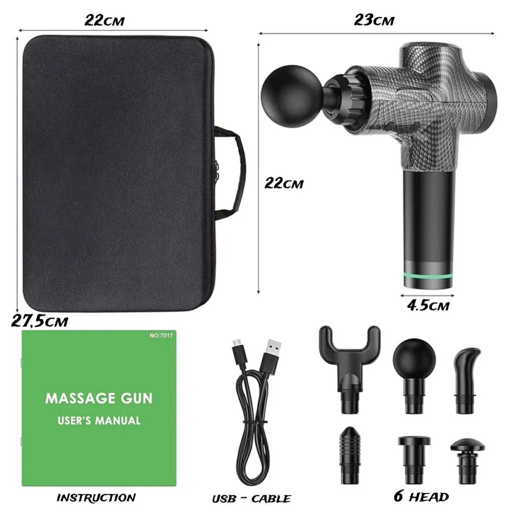 30 Gears LCD Touch Screen High Frequency Massage Gun