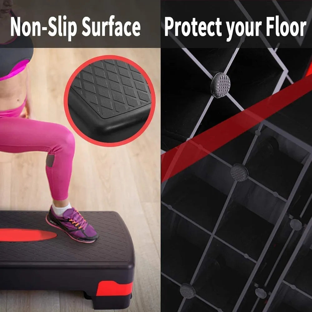 Heavy Duty Fitness Aerobic Step Adjustable with 2 Levels
