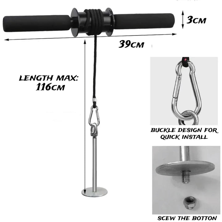 Wrist Roller Forearm Trainer – Grip & Wrist Strength