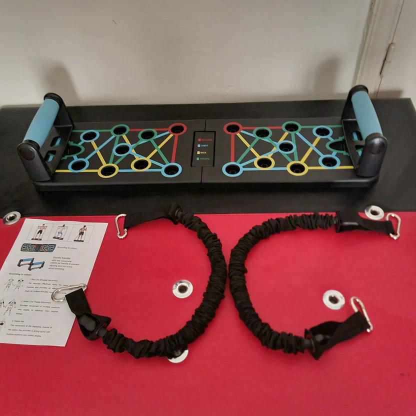 Pushup board + band