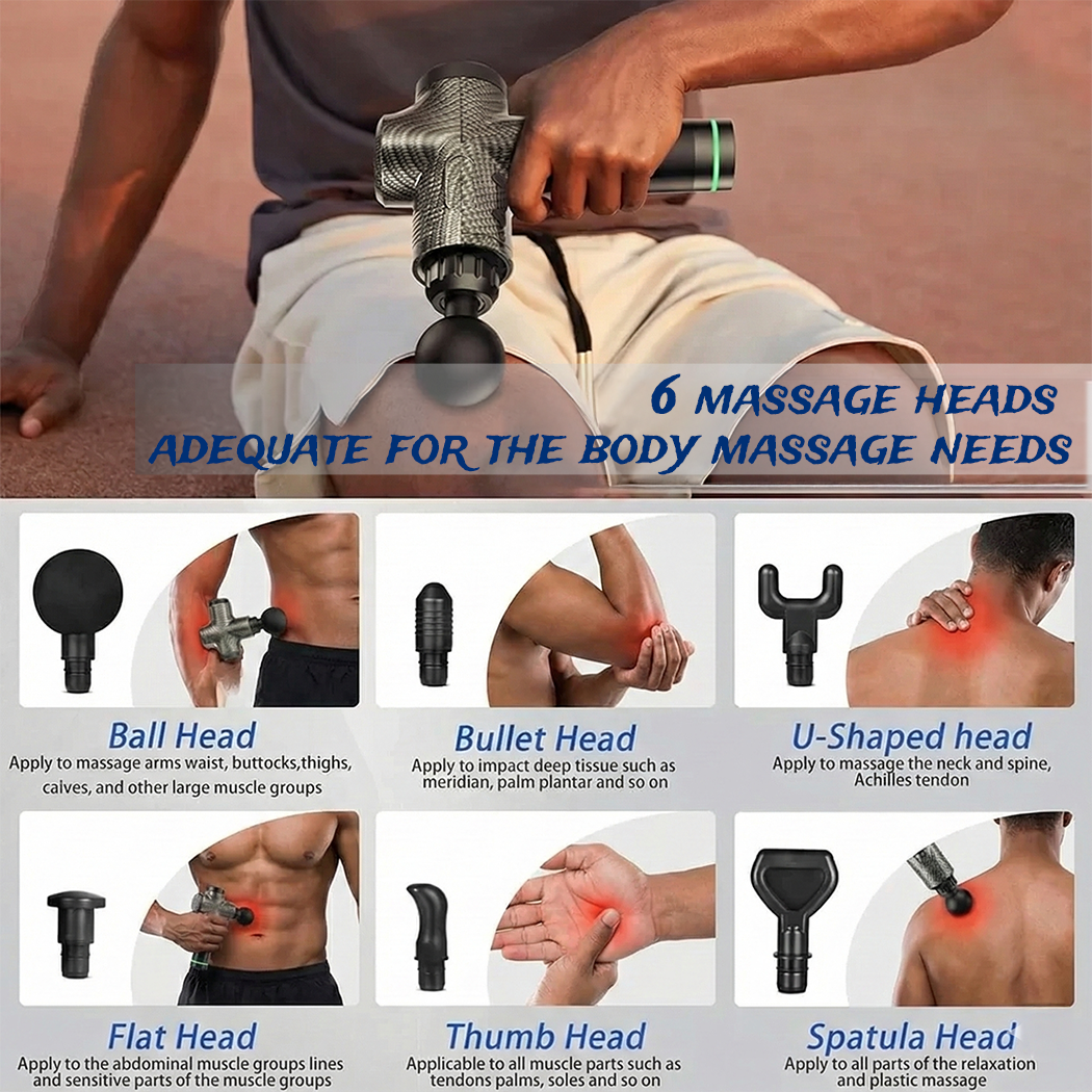 30 Gears LCD Touch Screen High Frequency Massage Gun