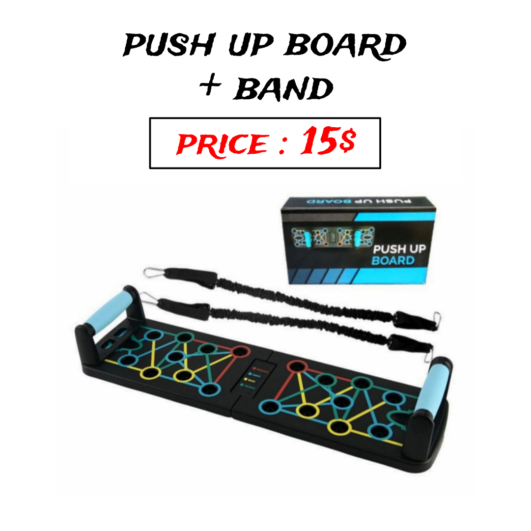 Pushup board + band