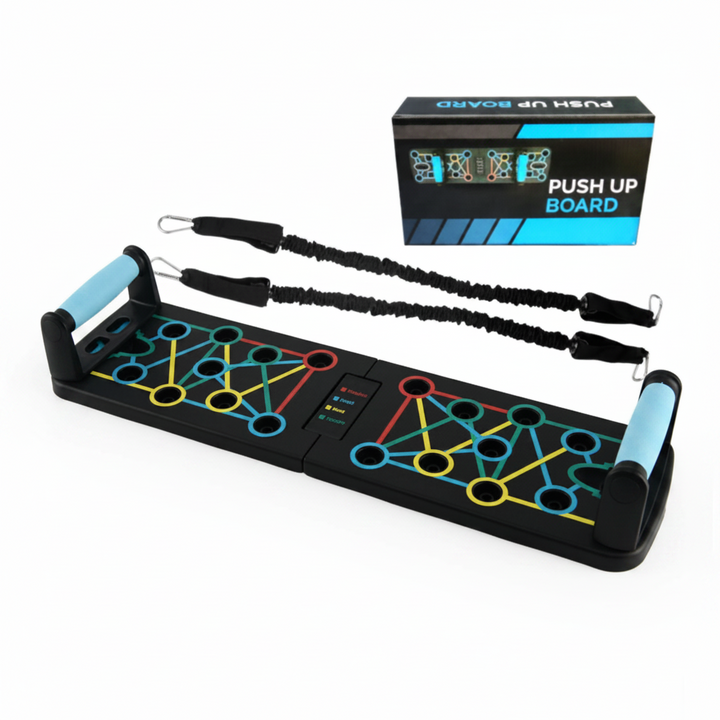 Push-Up Board with Resistance Bands