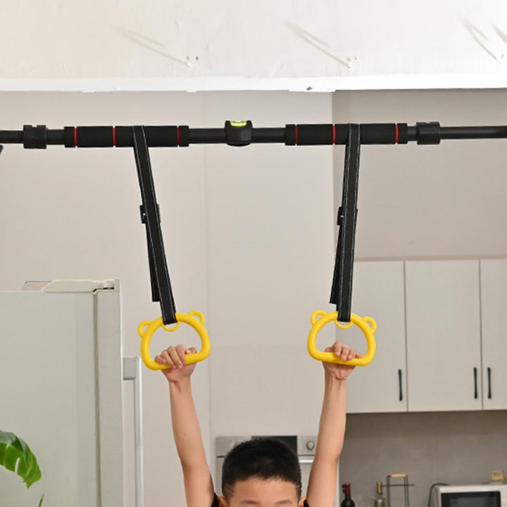 Kids Gymnastic Rings – 2 Pull-Up Rings with Adjustable Straps
