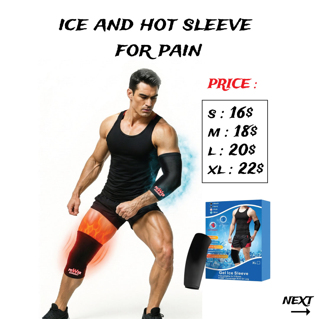 ICE and HOT sleeve for pain