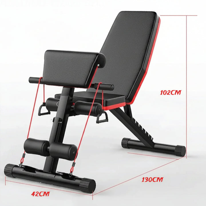 Adjustable Foldable Weight Bench – 7 Backrest Positions, 250kg Capacity