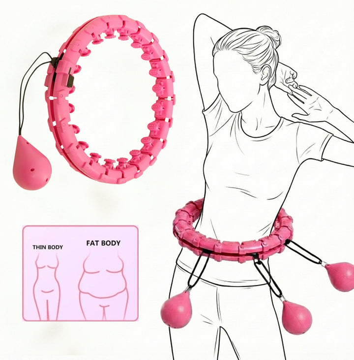 Weighted Smart Hula Hoop – 21 Adjustable Knots