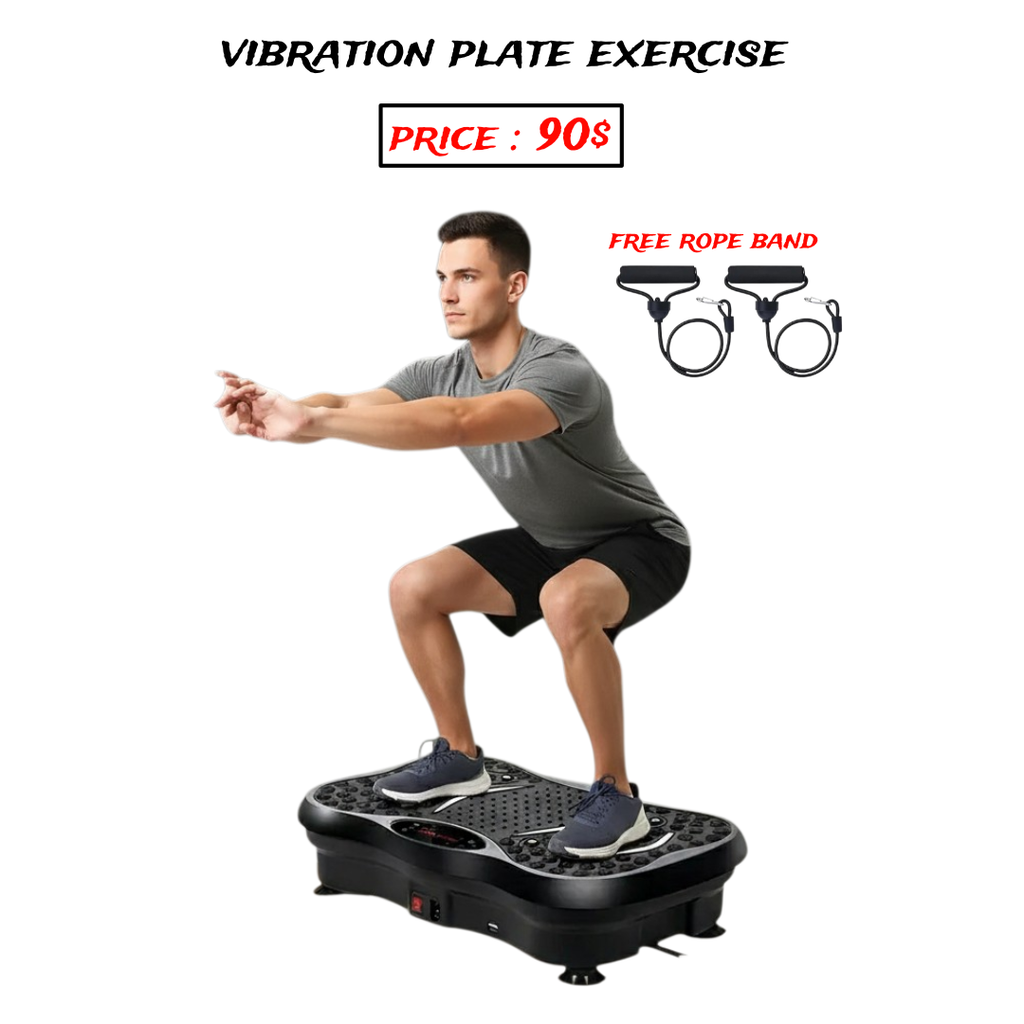 Vibration Plate Exercise Machine – Whole Body Fitness 150kg