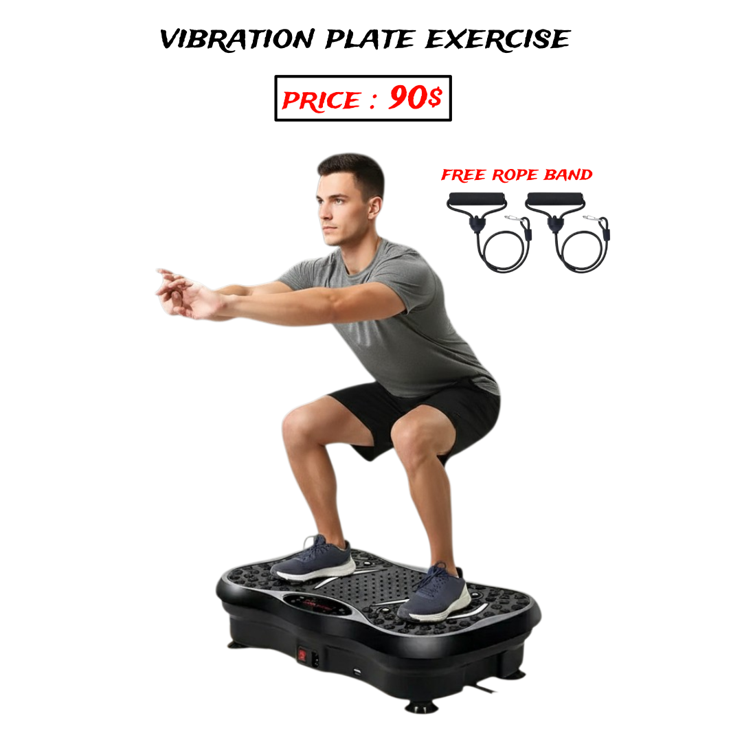 Vibration Plate Exercise Machine – Whole Body Fitness 150kg