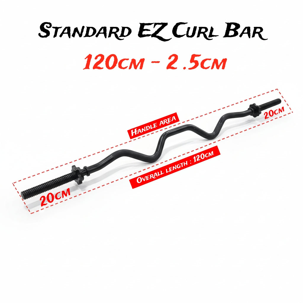 Standard EZ Curl Bar 7kg