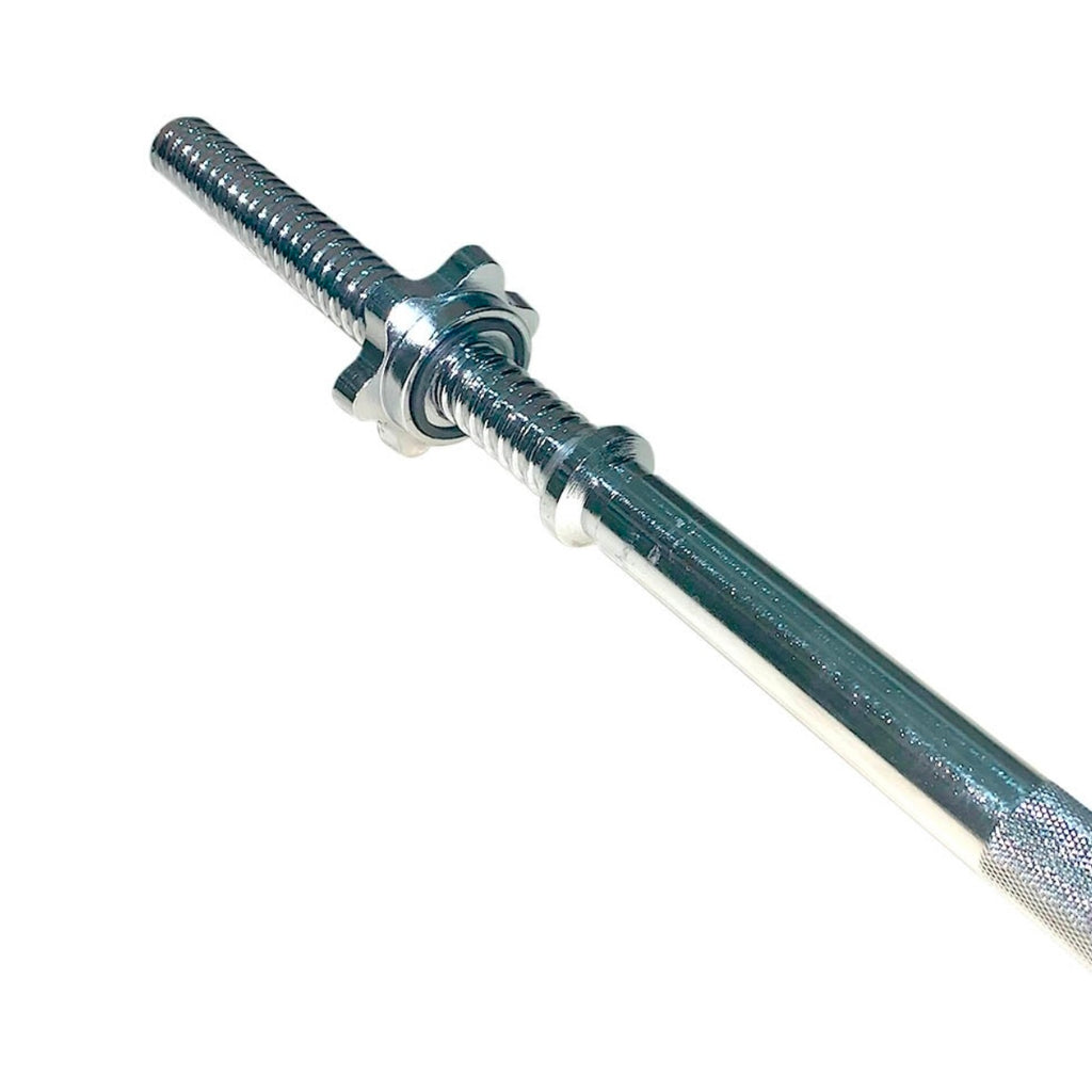 180 cm Barbell Regular Straight Threaded Bar With Star Collars