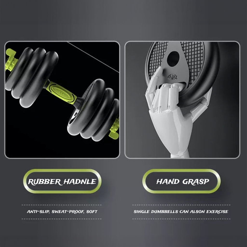 6 in 1 Adjustable dumbbell 40kg