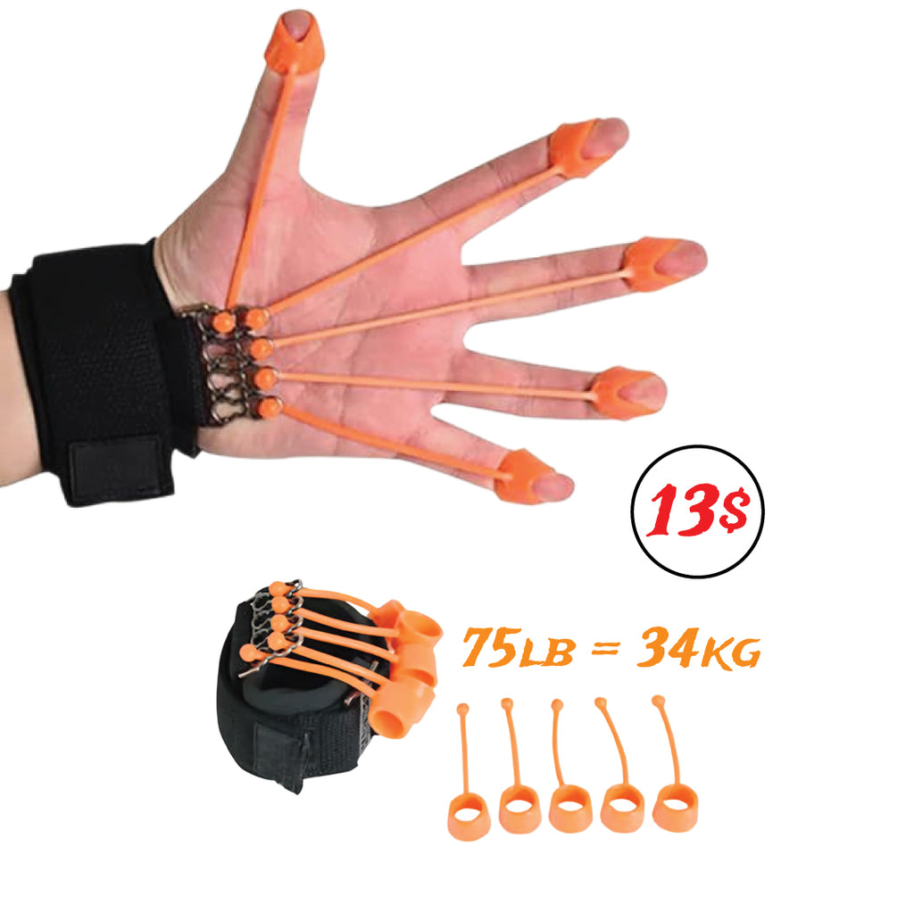 Finger extensor bands full view