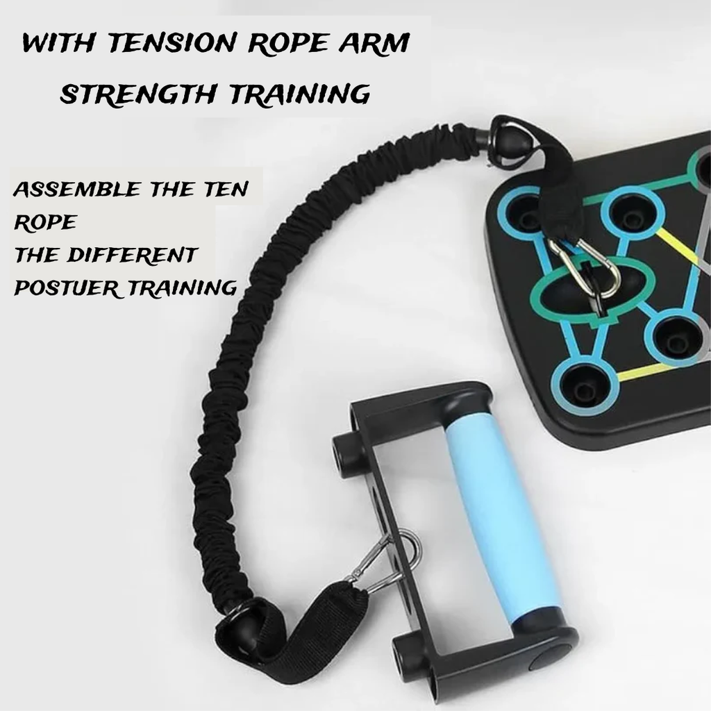 Pushup board + band
