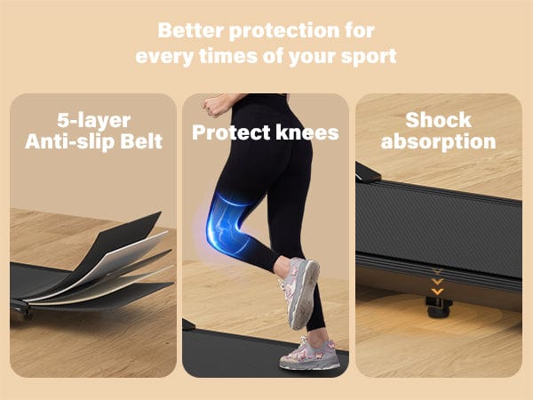 Walking & Running Pad Treadmill FT910⁶