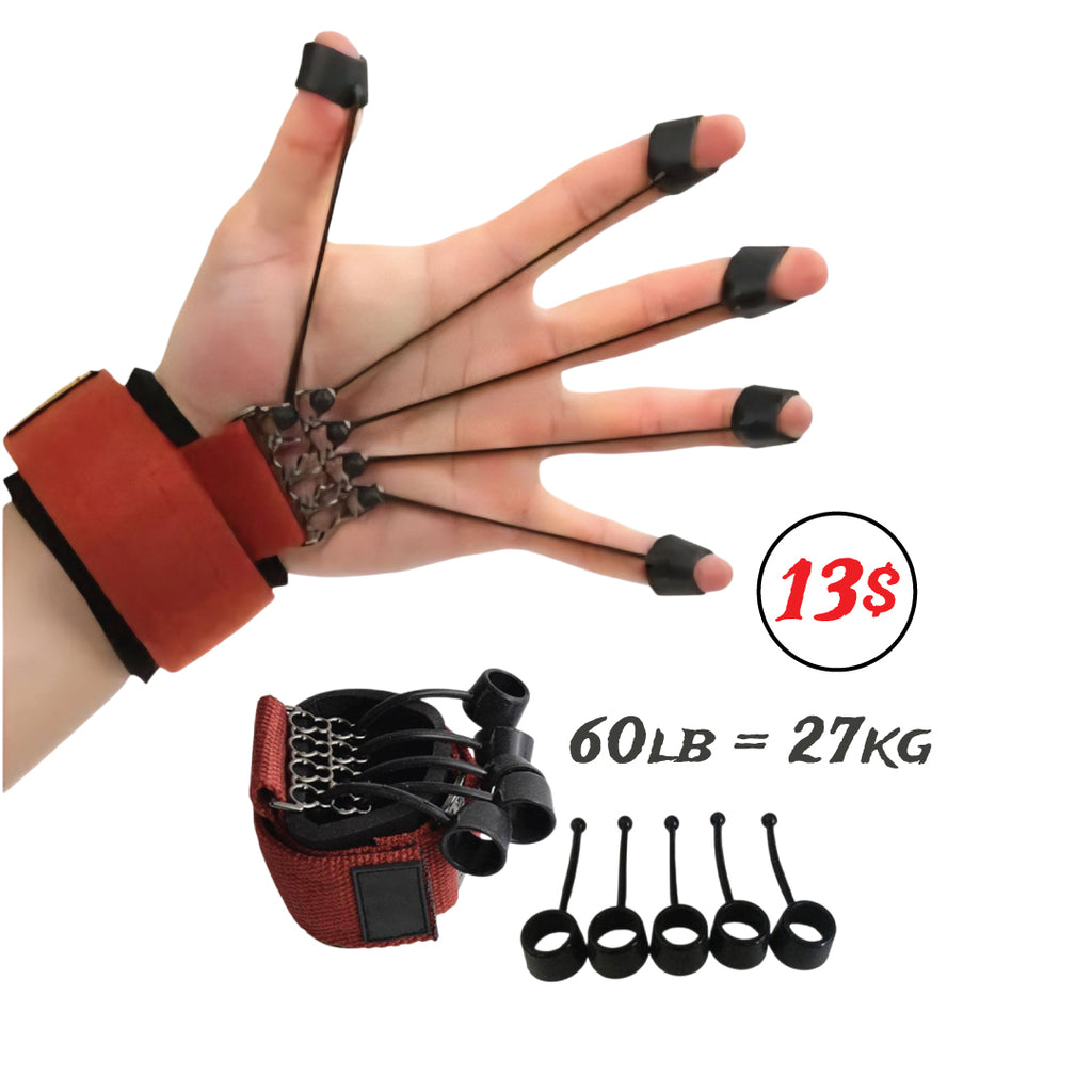 Finger resistance training setup