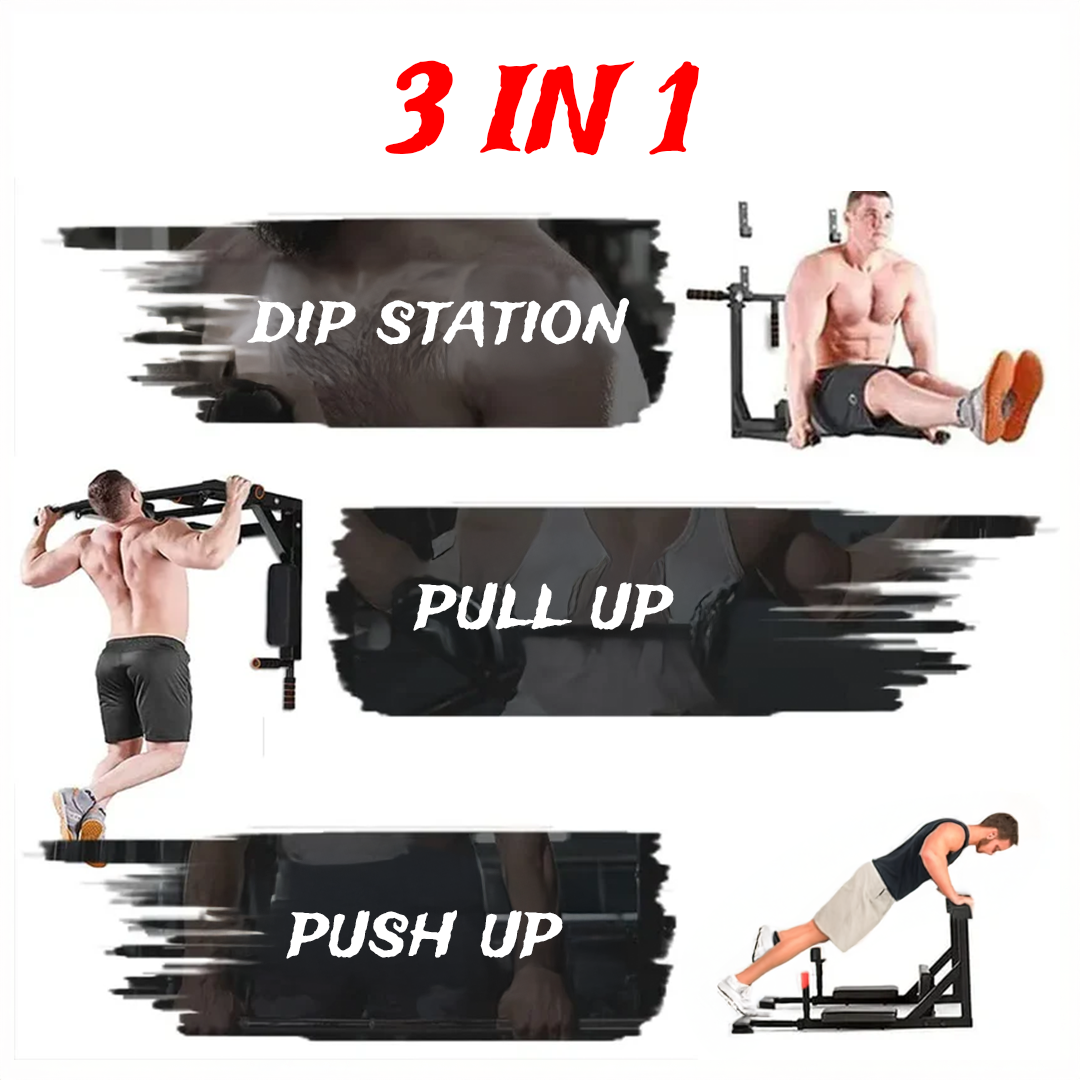 Mounted pull up and dips