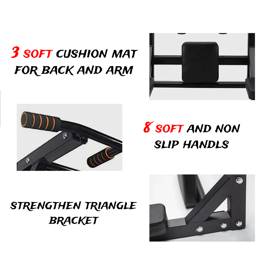 Mounted pull up and dips