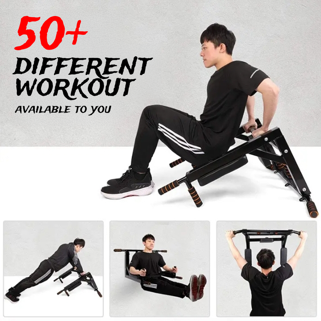 Mounted pull up and dips